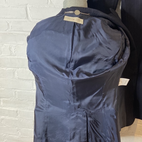 Stella McCartney Italian Navy Pinstripe Wool 2 Piece Suit Size 38 - Picture 7 of 16